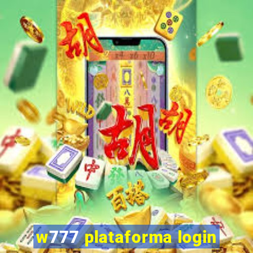 w777 plataforma login